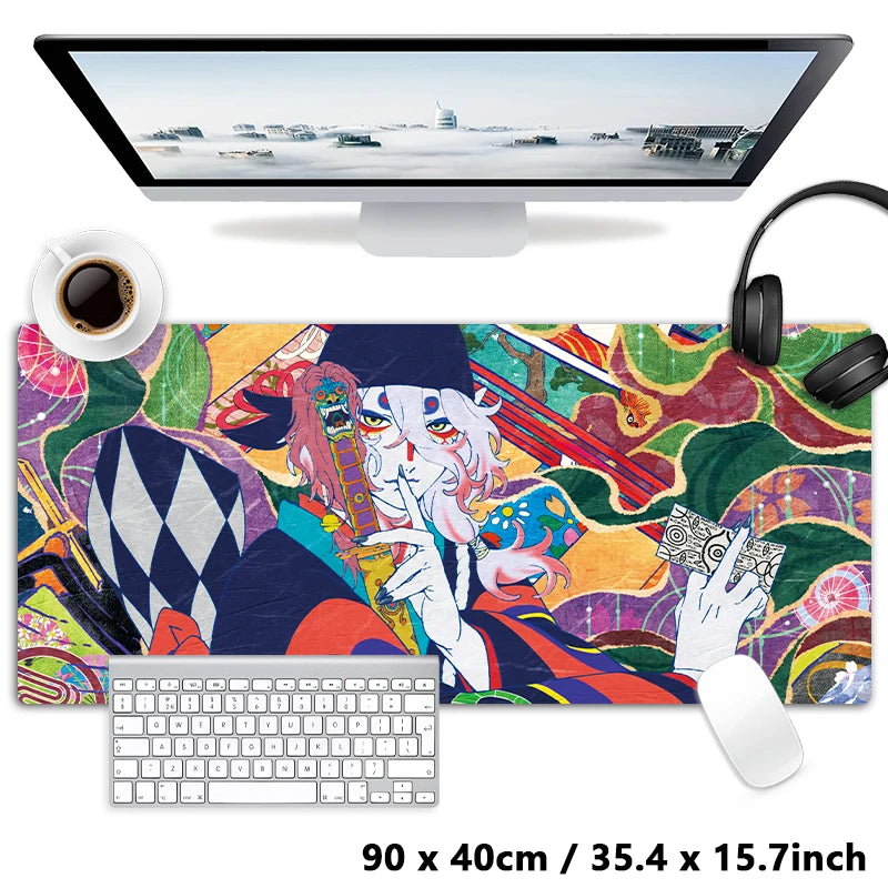 Japanese Ukiyo-e Style Mononoke Mouse pad