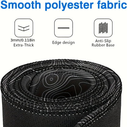 Large Gaming Mouse Pads with Stitched Edges and Non-Slip Rubber Base