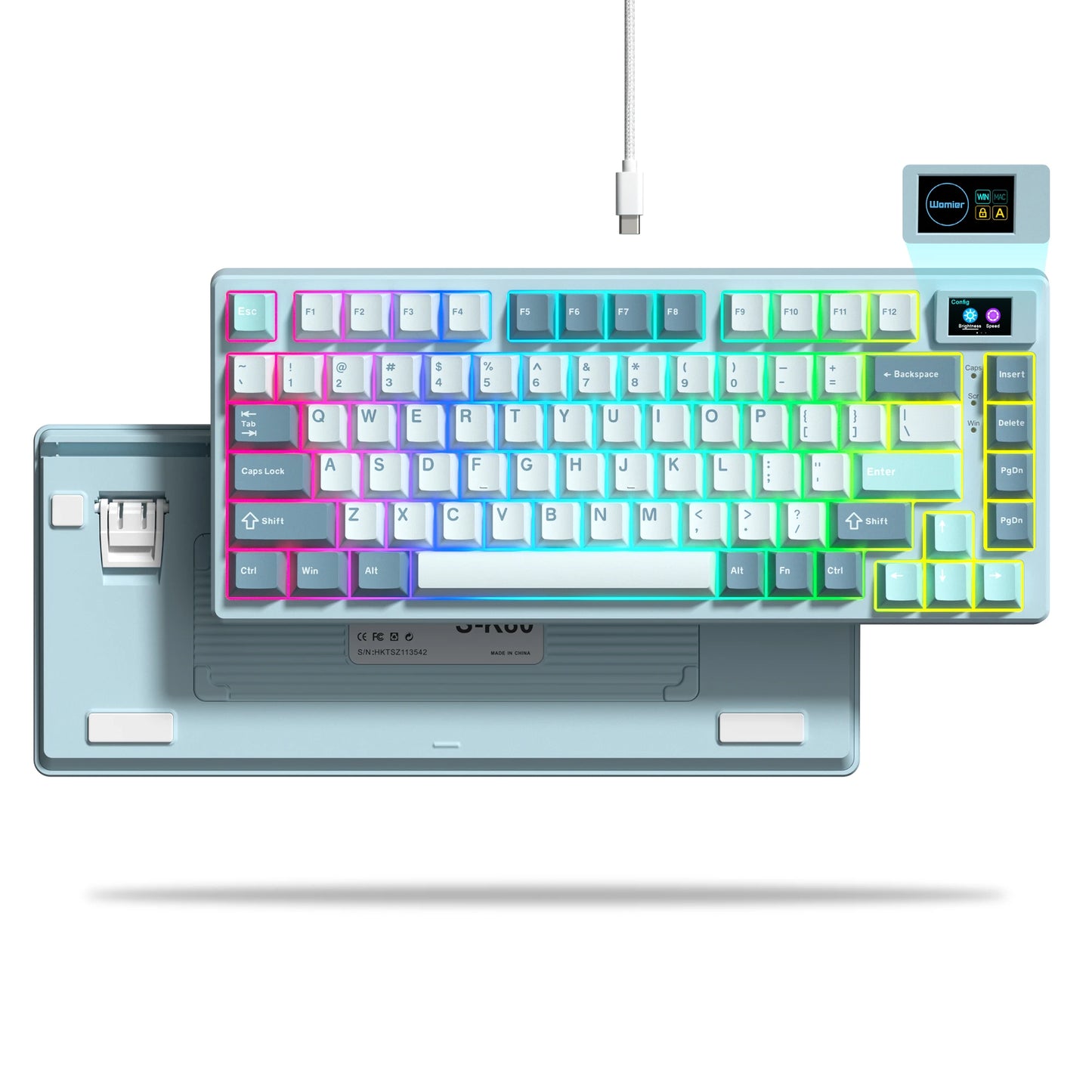 Wired Mechanical Gaming Keyboard with OLED