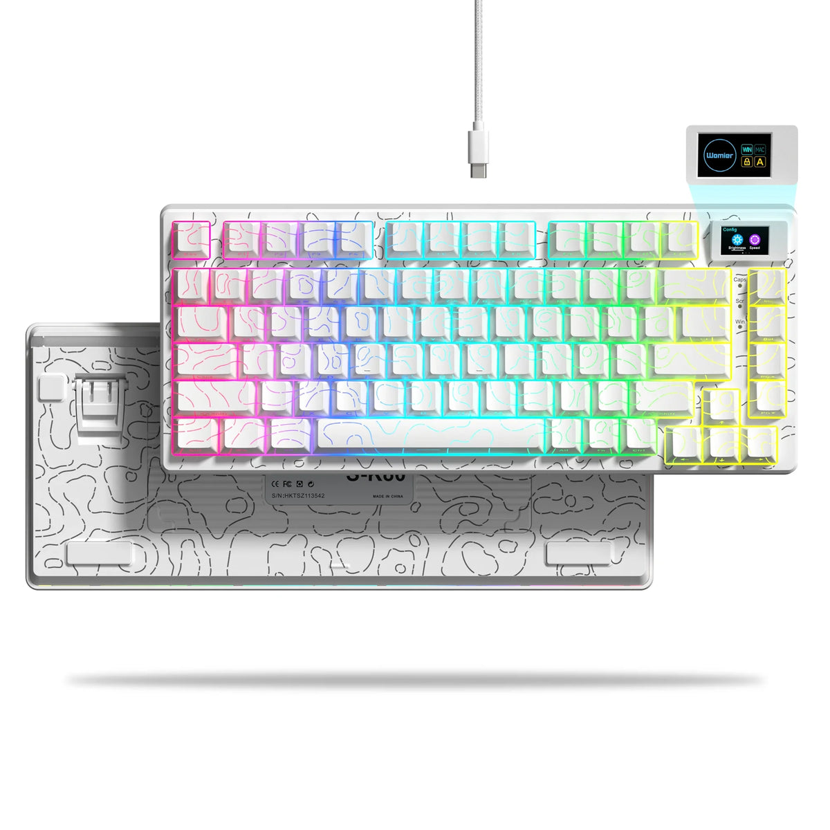 Wired Mechanical Gaming Keyboard with OLED